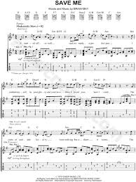 Queen Save Me Guitar Tab In G Major Download Print Sku Mn0066880