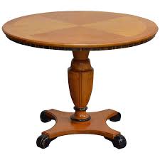 Swedish Art Deco Round Golden Elm Pedestal End Or Side Table In 2020 Side Table Stylish Bedside Tables Scandinavian Table