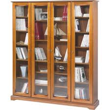 It is the national repository of all that is published in france and also holds extensive historical collections. Bibliotheque 4 Portes Vitrees Merisier Beaux Meubles Pas Chers