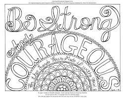 Color centers with sunflower archival ink and outside with a dab of victorian velvet and sunflower. Joshua 1 9 Coloring Sheet