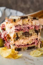 What are the ingredients in russian salad dressing? Reuben Sandwich With Homemade Russian Dressing Natashaskitchen Com