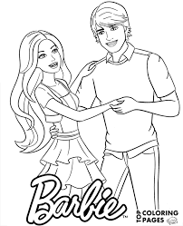 Printable barbie and ken coloring pages. Barbie And Ken Coloring Picture