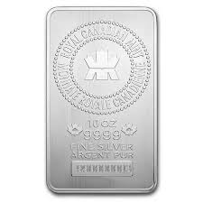 Royal Canadian Mint 10 Oz Silver Bar Hero Bullion