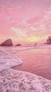 Pink sunset gold beach rose sunsets. Rose Gold Nature Shared By On We Heart It