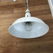 Vintage Enameled Light Fixture Electrical Pole Ceiling Porcelain Metal Farmhouse Barn Kitchen Collectible Display Industrial Utility Carol S True Vintage And Antiques