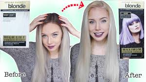 The best toners for blonde hair curb brassiness and boost shine. Bleaching And Toning My Hair Using B Blonde Bleach And Lilac Toner Tutorial Ellie King Youtube