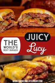 Traeger Smoked Burgers My Favorite Juicy Lucy Recipe Recipe Smoked Burgers Smoked Food Recipes Beef Recipes