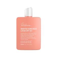 A broad spectrum sunscreening preparation of spf50+. Sensitive Sunscreen Lotion Spf 50 We Are Feel Good Inc Skincarisma