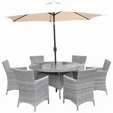 Patio chairs, patio tables, benches, patio bars & carts Capri 6 Seater Round Rattan Furniture Set 1 4m Rattan Furniture Topline Ie