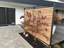 Sichtschutz Terrasse Aus Stahl Und Holz Sichtschutz Garten Holz Sichtschutz Terrasse Garten Pflanzen