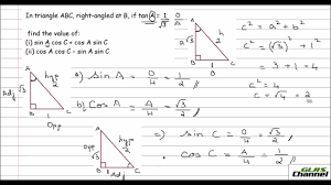 Problem Solving Using Trigonometric Ratios Part 1 Youtube