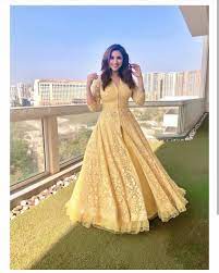 Image May Contain 1 Person Standing Indian Gowns Dresses Designer Dresses Indian Beautiful Pakistani Dresses