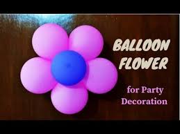 Balloon company based in houston,tx offering all types of balloon decor from columns,arches,birthday bouquets to large balloon sculptures and walls. Balloon Flower Balloon Decoration Ideas For Birthday Party At Home Party Decorations Craftastic Youtube