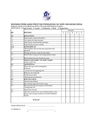 Metode ini mempunyai kelebihan dalam hal prestasi kerja yang telah dilakukan dan telah teljadi dan sampai batas tertentu, dapat diukur. Borang Penilaian Prestasi Pengawas