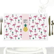 Hosting a party and keeping the decor for the party on a low budget can be challenging. Big Dot Of Happiness Llc Pink Flamingo Party Like A Pineapple Tropical Summer Party Table Decorations Party Placemats Set Of 12