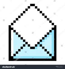 Open Envelope Pixel Art On White Background Ad Aff Pixel Envelope Open Background Pixel Art Photo Craft Stock Illustration