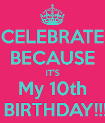 Image result for 10th birthday