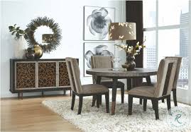 Dining room furniture collections southport banquette seating. Ryker Nocturn Black And Coventry Grey Round Dining Room Set From Magnussen Home Coleman Furniture