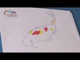 Watch How To Create A Beautiful Koi Fish Drawing From The World S Leading How To Specialist This Informative Vi Koi Fish Drawing Fish Drawings Watercolor Fish