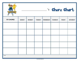 Free Printable Pokemon Chore Chart Printable Reward Charts