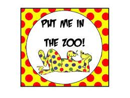 Put me in the zoo coloring pages orange spots. Put Me In The Zoo Worksheets Teaching Resources Tpt