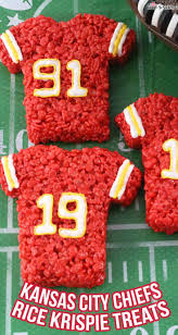 Kansas City Chiefs Rice Krispie Treats Recipe Rice Krispie Treats Rice Krispies Easy Party Desserts