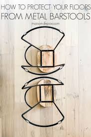 How To Protect Floors From Metal Barstools Maison De Pax Metal Bar Stools Bar Stools Flooring
