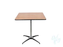 Choose from two dining table sizes: Square 30 X 30 Card Table The Party Rentals Resource Company