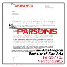 Parsons Acceptance Letter Acceptance Letter The New School Parsons School Of Design