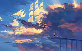 ¡esta es una vista previa! Anime Barco Nubes Fondo De Pantalla Hd Wallpaperbetter