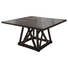The dining table by the diamond sofa is a true centerpiece for any home's décor. Julia Square Pedestal Dining Table Transitional Dining Tables By James And James Furniture Houzz