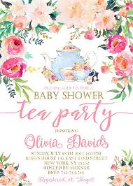 Tea Party Baby Shower Invitation Tea Party Floral Baby Shower Invite Flower Baby Shower Invite High Tea Garden Party 227 Tea Party Baby Shower Invitations Tea Party Bridal Shower Tea Party
