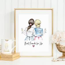 Personalised Birthday Gifts For Best Friend Boy Personalized Friends Wall Art Friend Painting Awesome Personalized Gifts Creative Diy Gifts