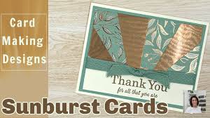 Card making tutorials for alternative card folds and imaginative card styles for your handmade if you make a purchase via a link on this site, card making circle may receive a small commission on. Cardmaking Video Tutorial By Lisa Curcio Card Making Designs Sunburst Cards That Are Beautiful Sunburst Cards Card Making Designs Card Making Tutorials