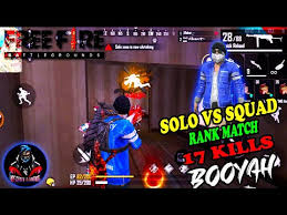Watch here garena free fire's solo ranked gameplay's full match's. New Solo Vs Squad 17 Kills Booyah Incredible Gameplay With Mp40 Awm Garena Free Fire P K Gamers
