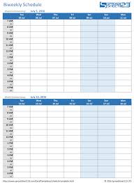 There is the majority of the professional and household people who tend to manage their schedule on a weekly basis, and thus they need a. Printable Weekly And Biweekly Schedule Templates For Excel
