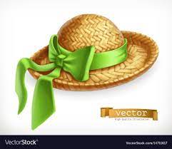 Straw Hat 3d Icon Vector Image On Vectorstock Straw Hat Hats 3d Icons