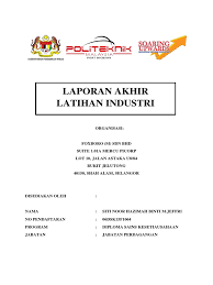 Latihan industri ini telah berjalan dengan lancarnya bermula pada 30 nov 2015 hingga 15 april 2016. Laporan Akhir Latihan Industri Dsk