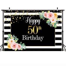We did not find results for: Happy 50th Birthday Photography Backdrop For Adult Man Woman Flowers Gold Dots Background Photocall White And Black Stripes Background Aliexpress
