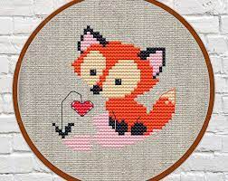 Animals cross stitch pattern set of 6 pdf baby funny fox deer bear tiger panda koala easy embroidery pattern beginners kids room decor Fox Cross Stitch Pattern Pdf Fox Cross Stitch Pattern Modern Cute Cross Stitch Woodland Animal Cross Stitch Patterns Nursery Cross Stitch Cross Stitch Animals