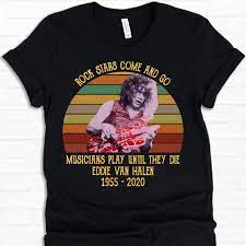 Maybe you would like to learn more about one of these? Rock Legend Eddie Van Halen Tribute Quote Gift Rip Tshirt Tee Shirt Short Sleeve T Shirt Curedbleeds Com