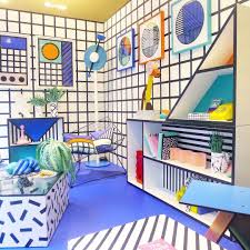 Wgsn Lifestyle Interiors On Instagram Camillewalala Has Taken Over Aria In Islington With A Memphis Inflected Memphis Design Design Bedroom Color Schemes