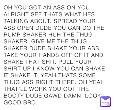 Thug shaker lyrics