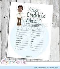African American Baby Shower Game Read Daddy S Mind Etsy In 2021 Baby Shower Funny Funny Baby Shower Games Easy Baby Shower Games