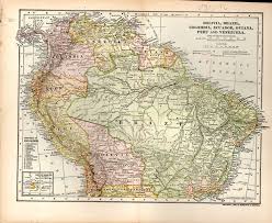 A venezuela está em 33º no ranking da fifa, cerca de 29 lugares à frente da bolívia. Map Bolivia Brazil Colombia Ecuador Guiana Peru And Venezuela Source Of Map Unknown By Dodd Mead Company 1902 1st Art Nbsp Nbsp Print Nbsp Nbsp Poster Dorley House Books Inc