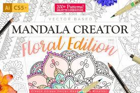 Go cross stitch crazy with our huge selection of free cross stitch patterns! Floral Mandala Vector Pattern Creator For Illustrator Design Cuts