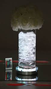 Led Base Light Multi Color For Centerpieces And Vases Light Etsy Vase With Lights Glass Vase Decor Led Centerpieces
