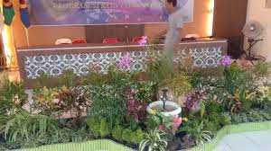 Dekorasi Taman Depan Panggung Youtube