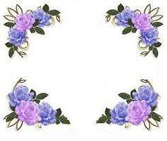 Blue colour set of paisley floral design elements for page decor. 100 Borders Frames Ideas Borders And Frames Purple Frame