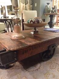 Alexandra 39 round marble coffee table. Reclaimed Factory Carts Hom By Benchmark